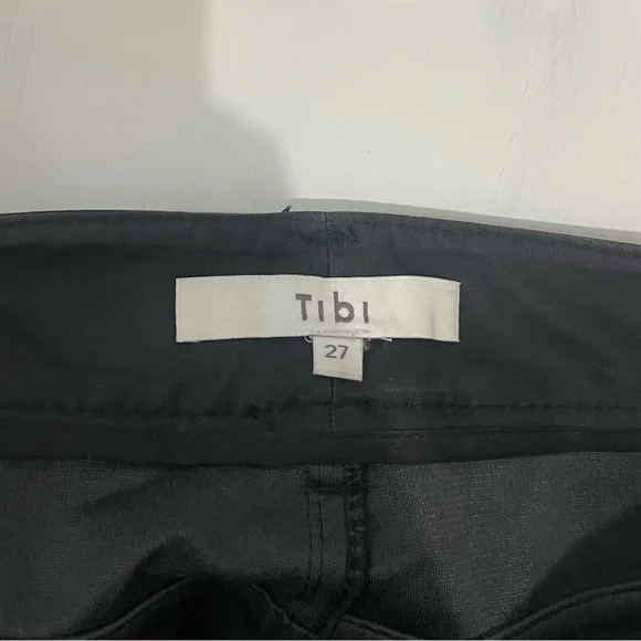 Tibi Faux Patent Leather Sculpted Pant